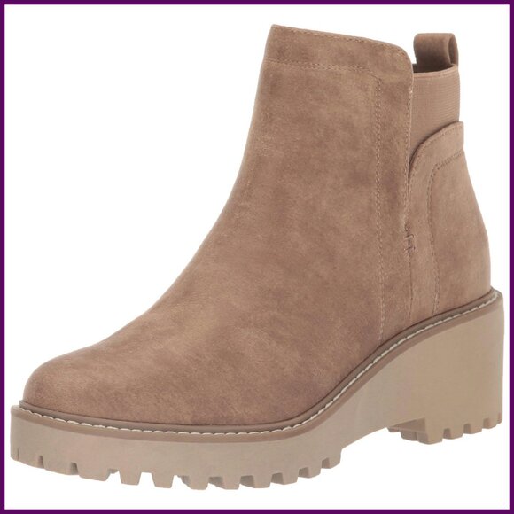 Ankle Booties with Stretch Goring Padded Sock Synthetic Sole
